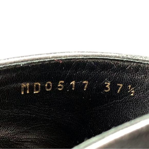 Christian Dior I-Dior Lace-Up Ankle Boots Black Leather 37.5 - Picture 7 of 9